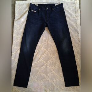 Diesel “TEPPHAR” Men’s Stretch Slim Straight Dark Blue Jeans W34 L32